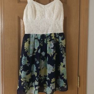 Lace and Floral Dress